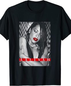 Red Lips with Red Type Block T-Shirt