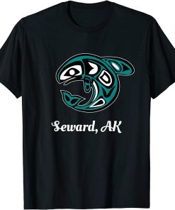 Seward Alaska Native American Tribal Orca Killer Whale T-Shirt