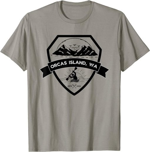 Kayaking Canoe Paddling Outdoor Orcas Island Washington T-Shirt