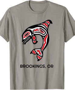 Brookings, Oregon Native American Orca Killer Whales Gift T-Shirt