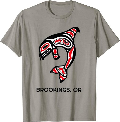 Brookings, Oregon Native American Orca Killer Whales Gift T-Shirt