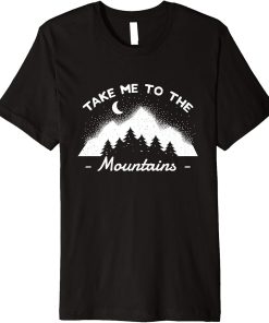Mountains Hiking Nature Camping Outdoor Climbing Hiker Gift Premium T-Shirt